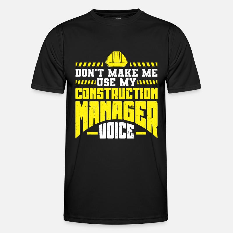 Construction Project Manager - Men's Functional T-Shirt - black