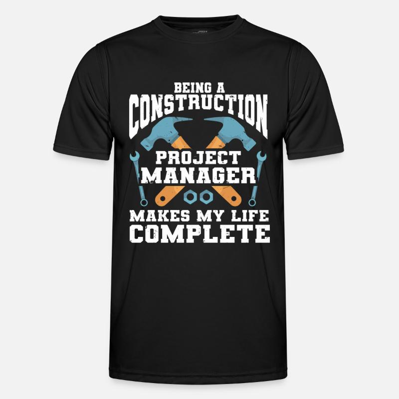 Construction Project Manager - Men's Functional T-Shirt - black