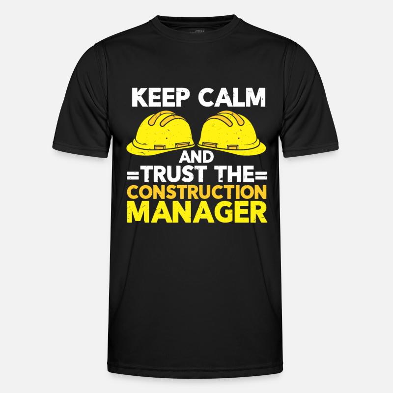 Construction Project Manager - Men's Functional T-Shirt - black