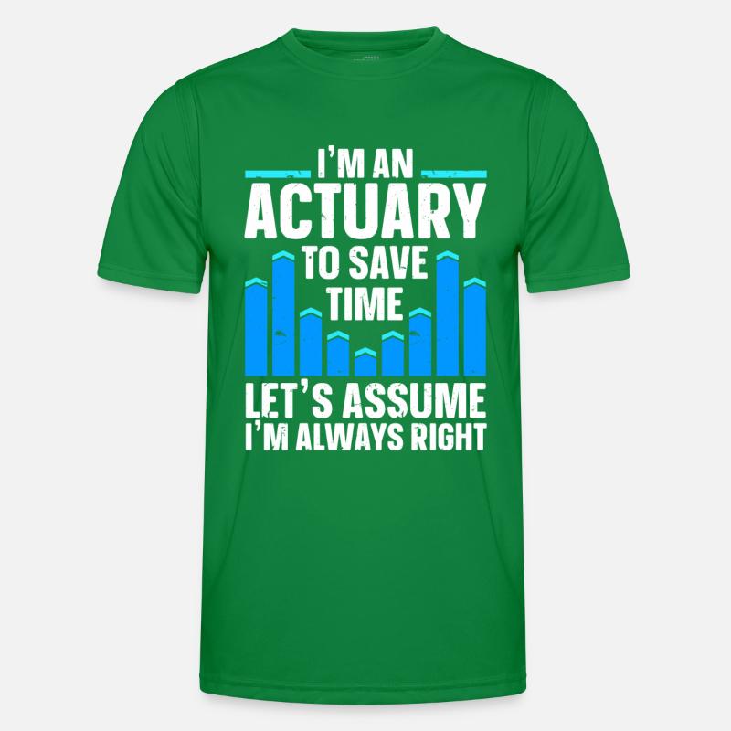 Aktuar Statistiker Männer Funktions-T-Shirt