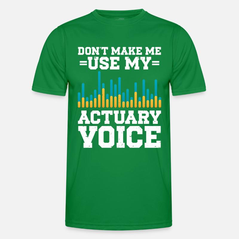 Aktuar Statistiker Männer Funktions-T-Shirt