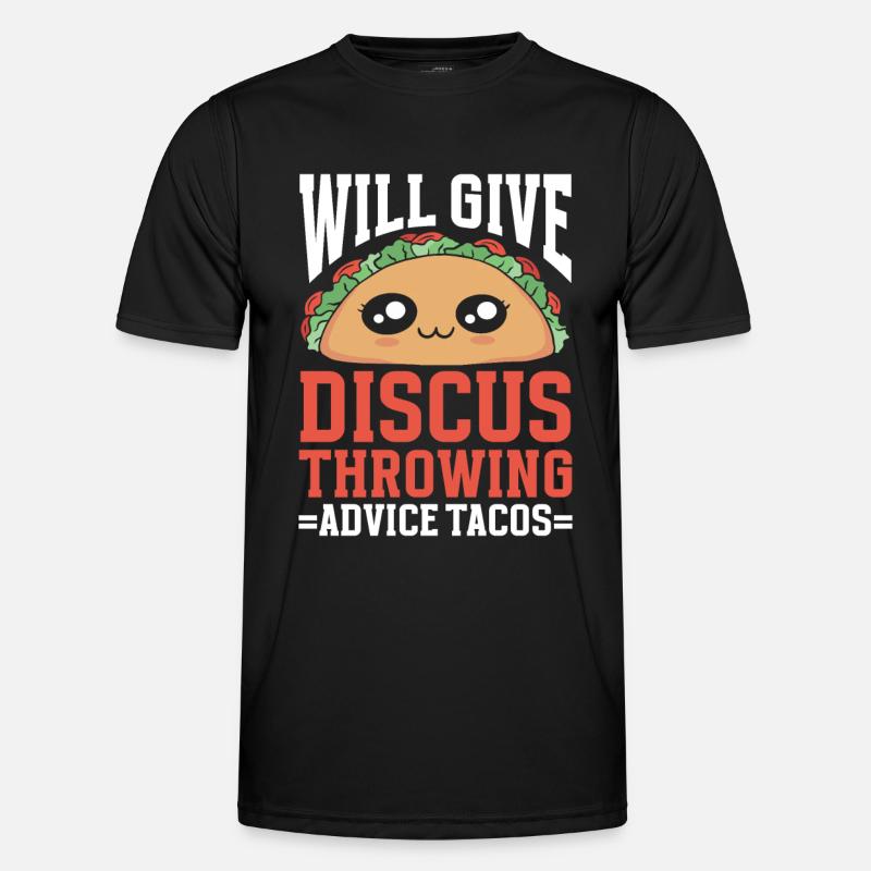 Diskuswerfer Leichtathletik Diskuswerfen - Männer Funktions-T-Shirt - Schwarz