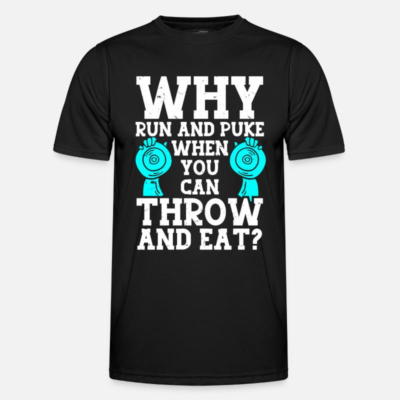 Diskuswerfer Leichtathletik Diskuswerfen - Männer Funktions-T-Shirt - Schwarz