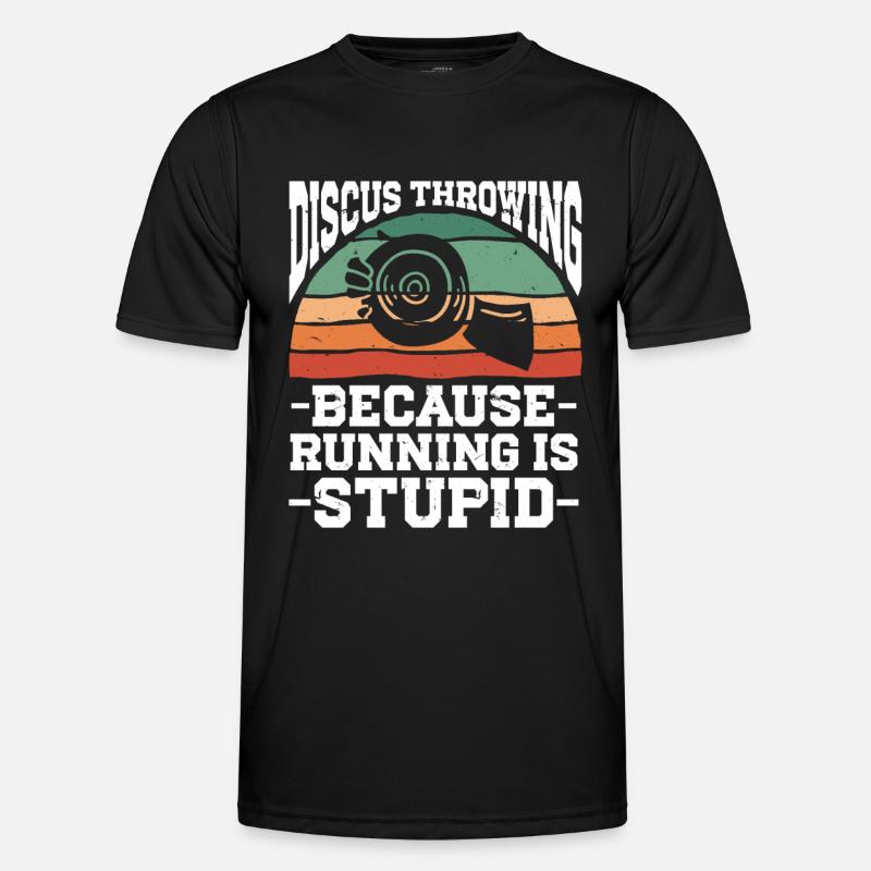 Discus thrower Athletics Discus throw - Men's Functional T-Shirt - black