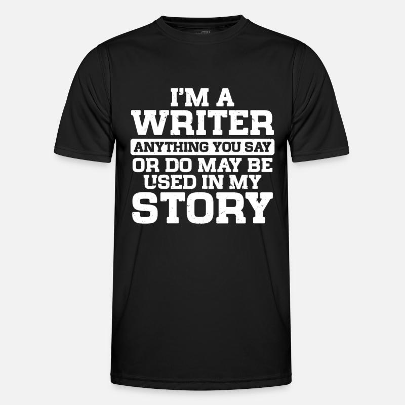 Author Writer - Men's Functional T-Shirt - black