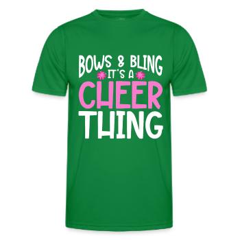 Cheerleading Cheerleader Base Flyer - Männer Funktions-T-Shirt - Kelly Green - Vorne - AI Model Male 178 dark (178cm)