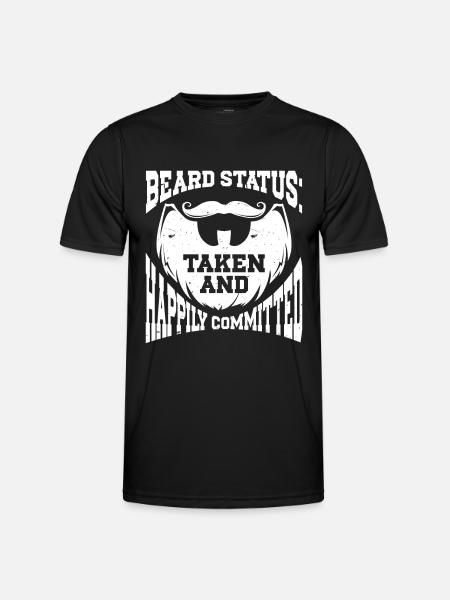 Beard Saying Bearded Father Husband - Men's Functional T-Shirt - black