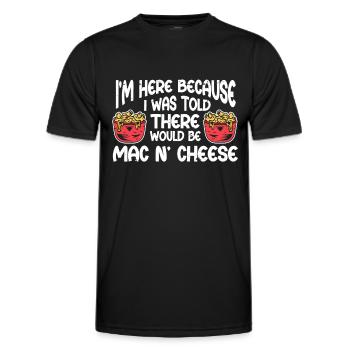 Mac And Cheese Macaroni - Men's Functional T-Shirt - black - Front - AI Model Male 178 dark (178cm)