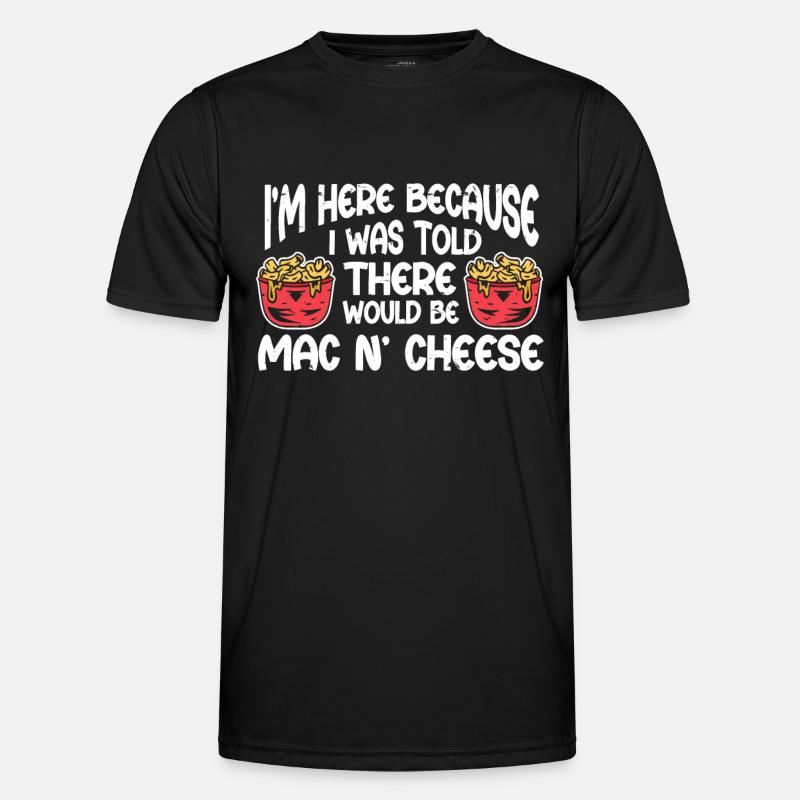 Mac And Cheese Macaroni - Men's Functional T-Shirt - black