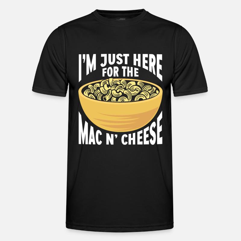 Mac And Cheese Makkaroni - Männer Funktions-T-Shirt - Schwarz