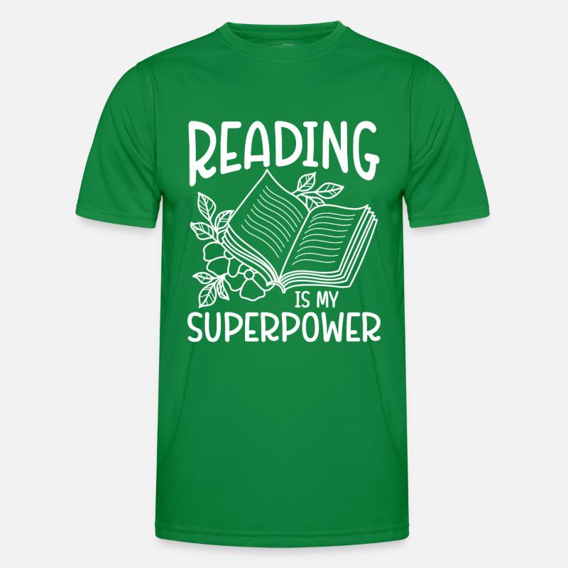 Reading Bookworm Men's Functional T-Shirt