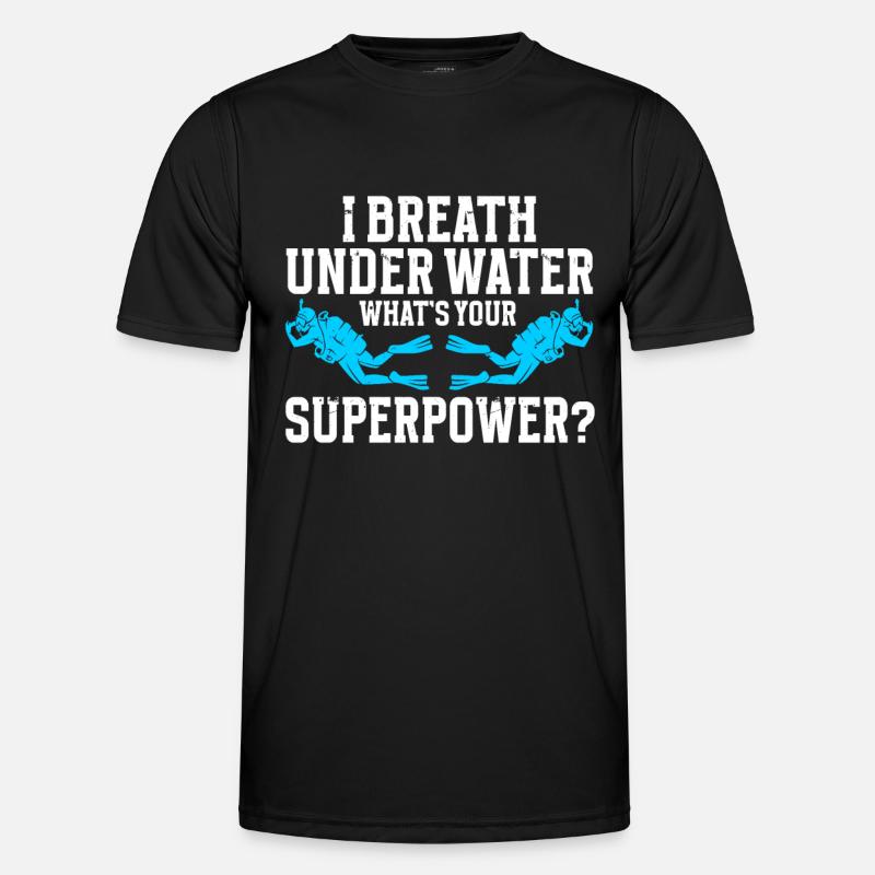 Diving Diver - Men's Functional T-Shirt - black