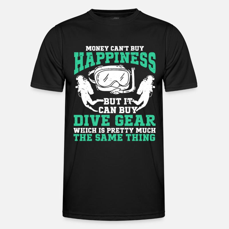 Diving Diver - Men's Functional T-Shirt - black