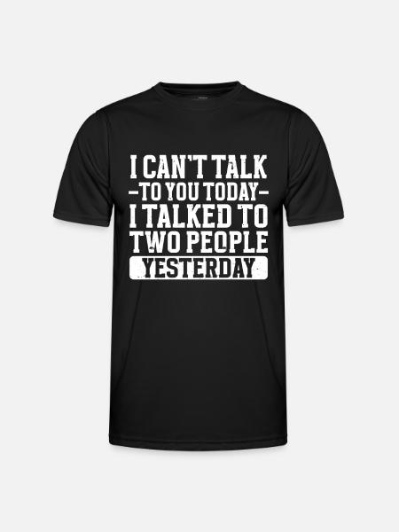 Fun Introvert Gifts - Men's Functional T-Shirt - black