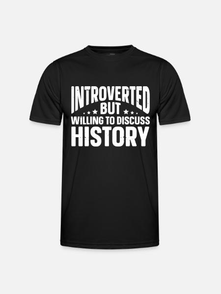 Fun Introvert Gifts - Men's Functional T-Shirt - black