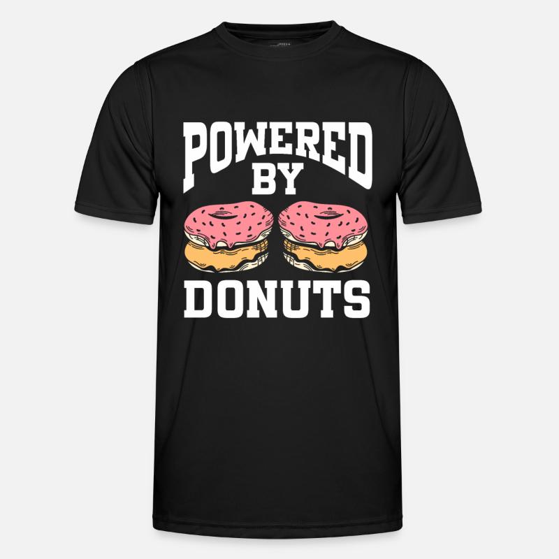 Powered By Donuts - Men's Functional T-Shirt - black
