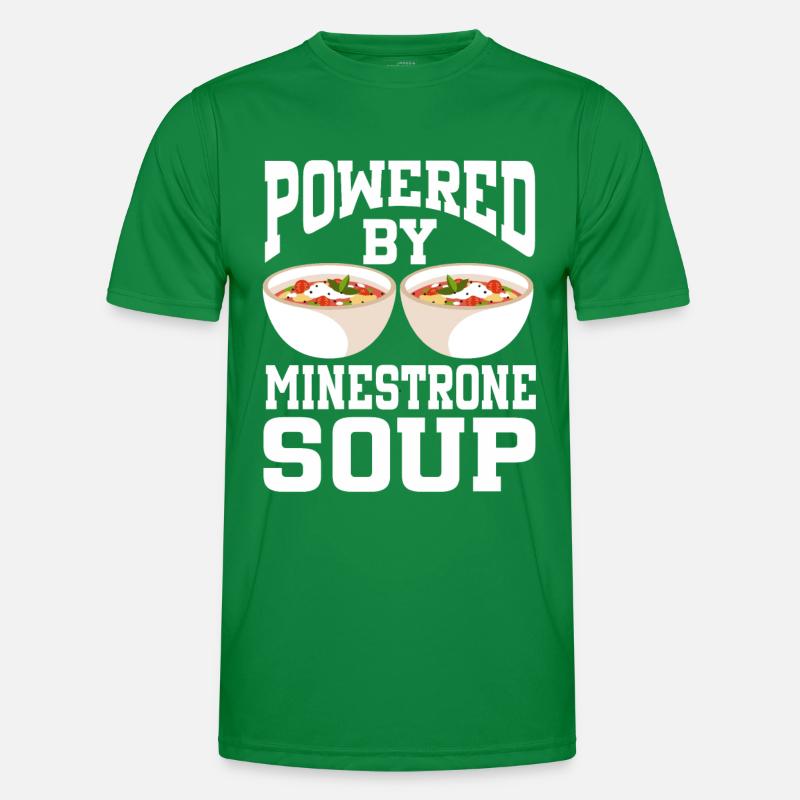 Powered By Minestrone Soup Männer Funktions-T-Shirt
