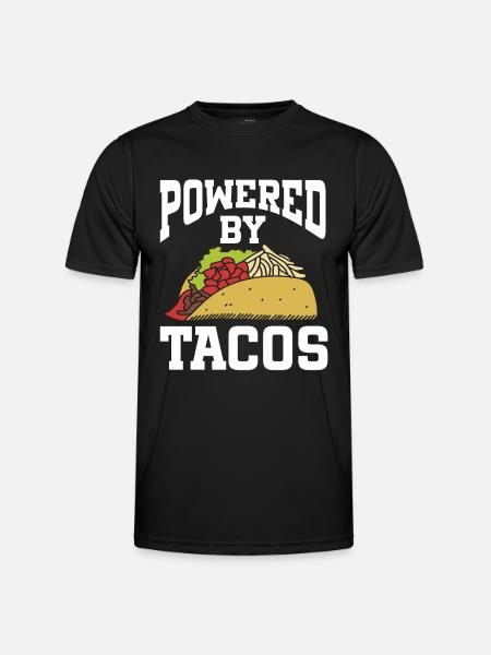 Powered By Tacos - Men's Functional T-Shirt - black