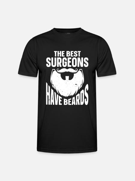 Beard Quote Bearded Men - Men's Functional T-Shirt - black