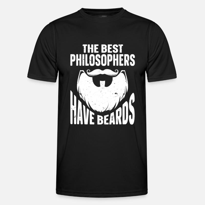 Beard Quote Bearded Men - Men's Functional T-Shirt - black