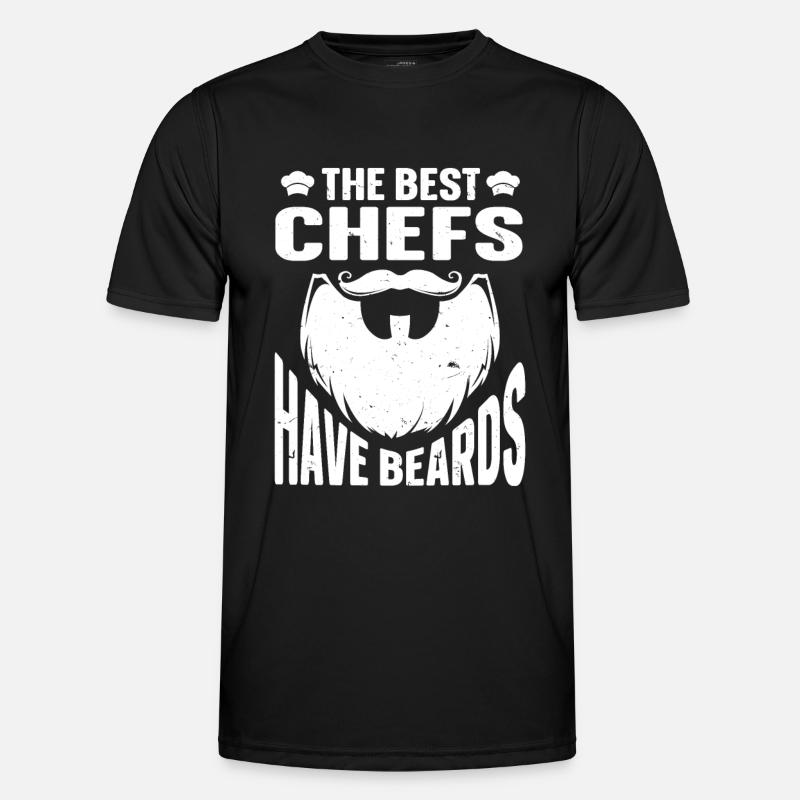 Beard Quote Bearded Men - Men's Functional T-Shirt - black