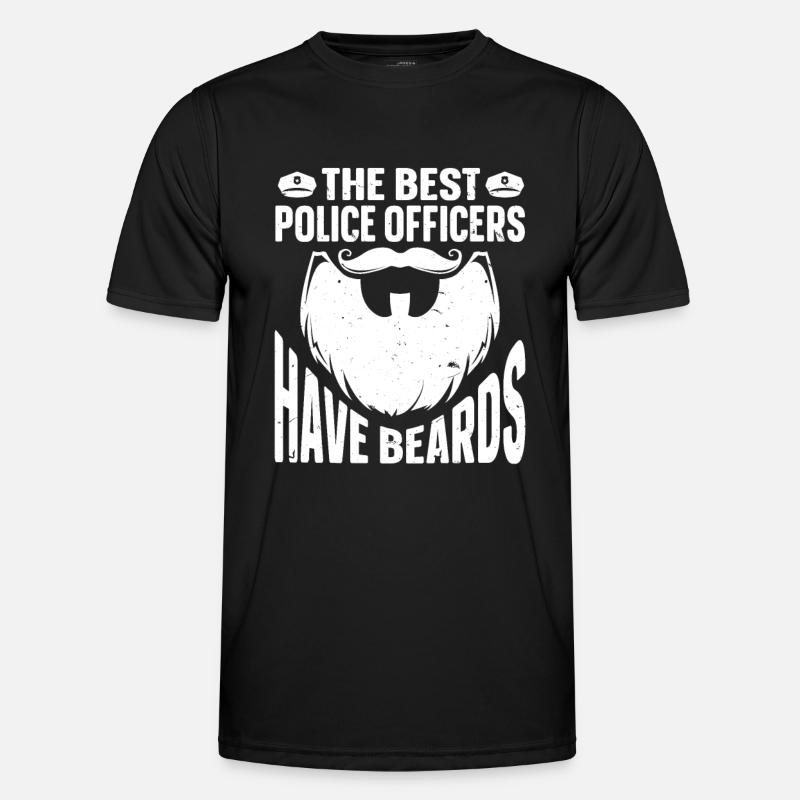 Beard Quote Bearded Men - Men's Functional T-Shirt - black