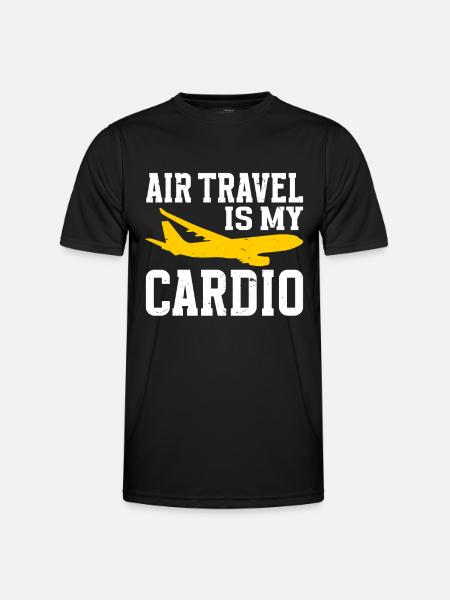 Stewardess Air Travel Flight Attendant - Men's Functional T-Shirt - black