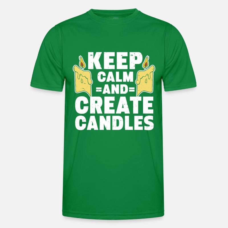 Candle Maker Candle Making Männer Funktions-T-Shirt