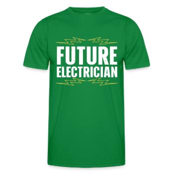 Électricien - T-shirt sport Homme - vert - Devant - AI Model Male 178 dark (178cm)