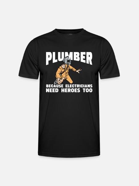 Funny I'm A Plumber - Men's Functional T-Shirt - black