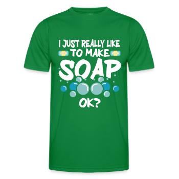 Savonnerie Savonnier - T-shirt sport Homme - vert - Devant - AI Model Male 178 dark (178cm)