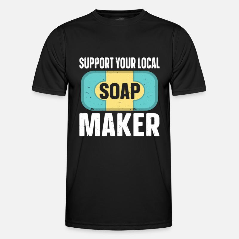 Soap Making Soap Maker - Men's Functional T-Shirt - black