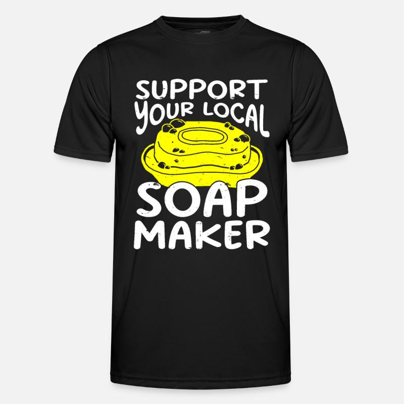 Soap Making Soap Maker - Men's Functional T-Shirt - black