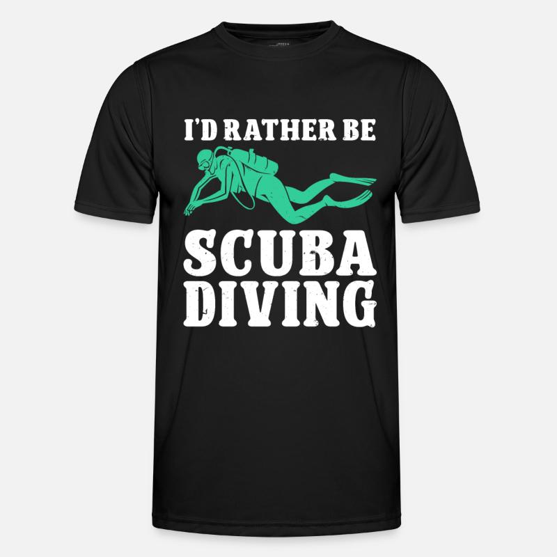 Scuba Diving Diver - Men's Functional T-Shirt - black