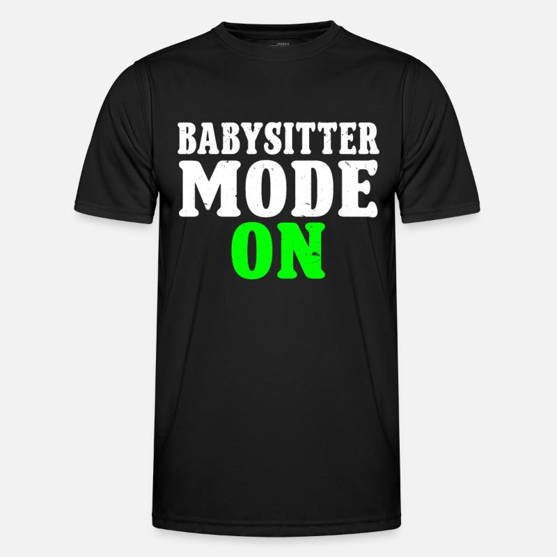 Babysitter Babysitting - Men's Functional T-Shirt - black