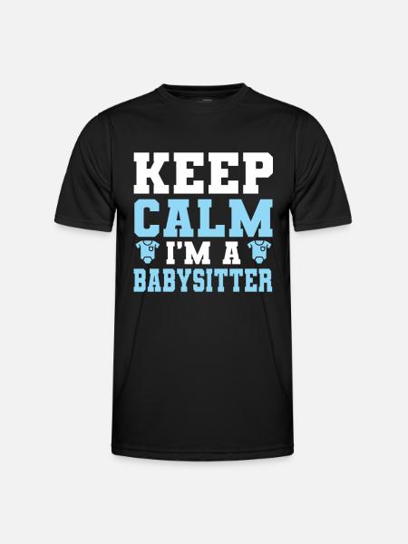 Babysitter Babysitting - Men's Functional T-Shirt - black