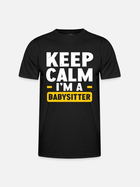 Babysitter Babysitting - Men's Functional T-Shirt - black