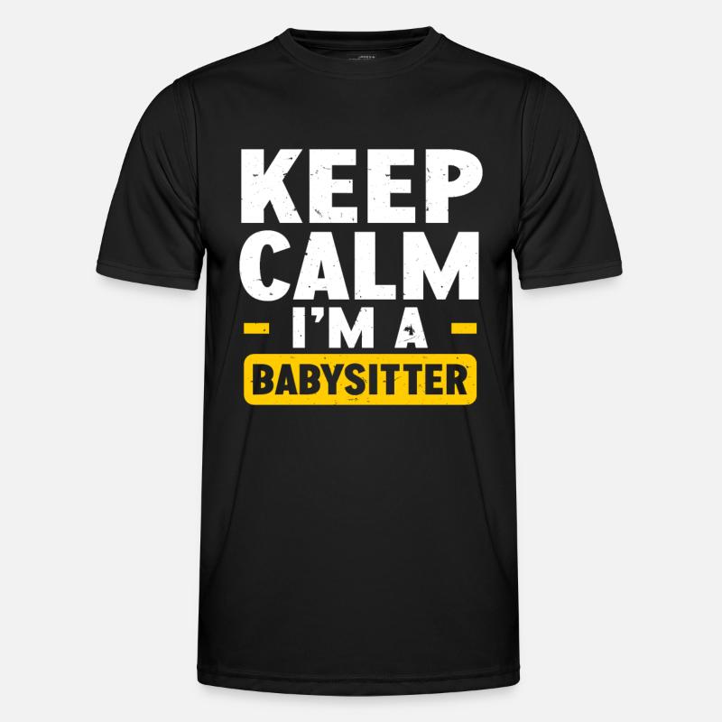 Babysitter Babysitting - Männer Funktions-T-Shirt - Schwarz