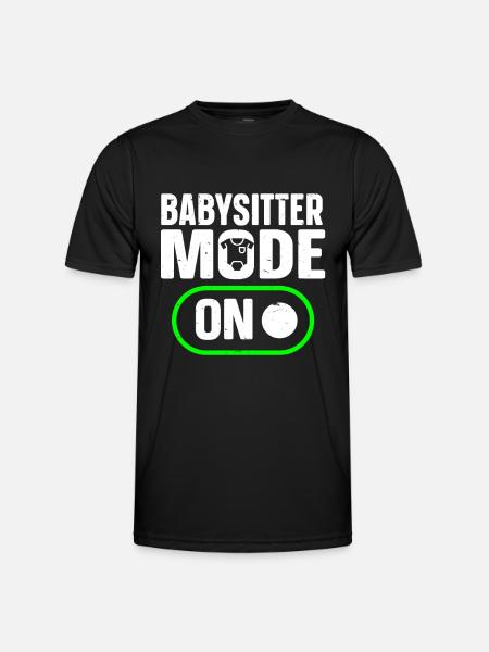Babysitter Babysitting - Men's Functional T-Shirt - black