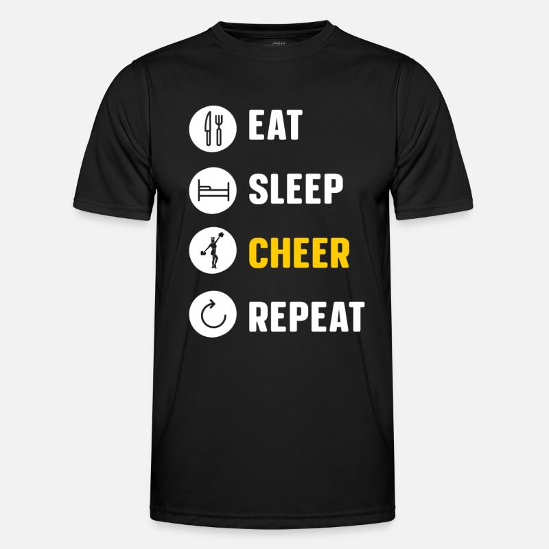 Cheerleading Cheerleader Base Flyer - Men's Functional T-Shirt - black