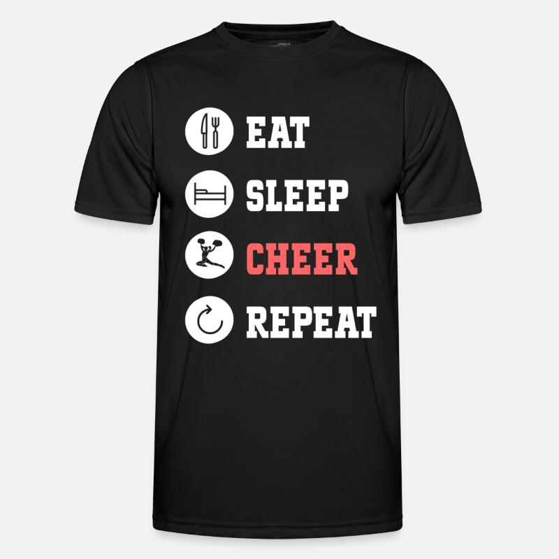 Cheerleading Cheerleader Base Flyer - Men's Functional T-Shirt - black