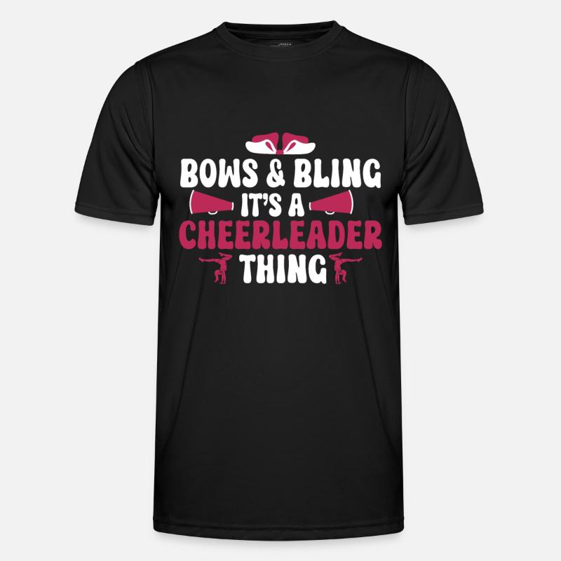 Cheerleading Cheerleader Base Flyer - Men's Functional T-Shirt - black