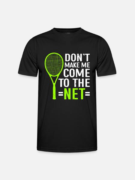 Tennis Player - Männer Funktions-T-Shirt - Schwarz