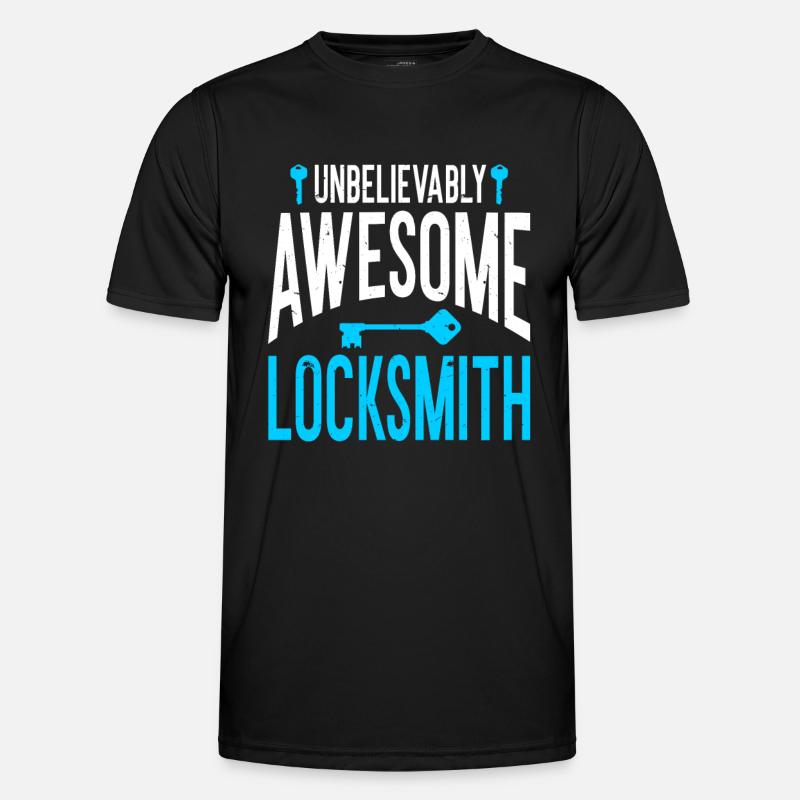 Locksmith Lockpicking Lockpicker - Men's Functional T-Shirt - black