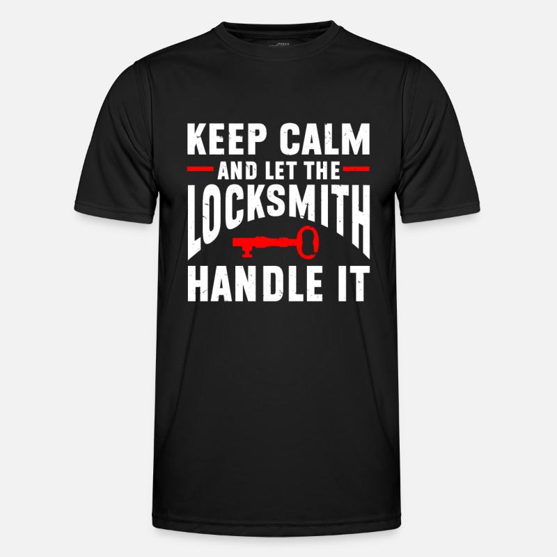 Locksmith Lockpicking Lockpicker - Men's Functional T-Shirt - black