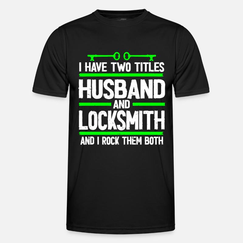 Locksmith Lockpicking Lockpicker - Männer Funktions-T-Shirt - Schwarz