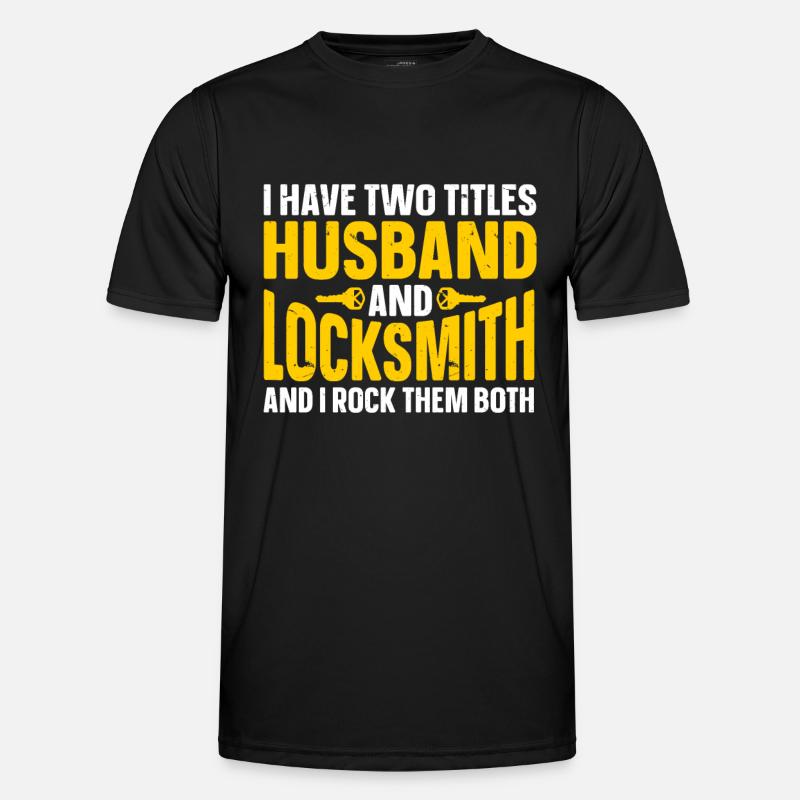 Locksmith Lockpicking Lockpicker - Men's Functional T-Shirt - black