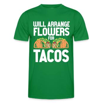 Florist Floral Flower Floristry - Men's Functional T-Shirt - kelly green - Front - AI Model Male 178 dark (178cm)