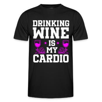 Wine Tasting Funny Wine Lover - Männer Funktions-T-Shirt - Schwarz - Vorne - AI Model Male 178 dark (178cm)