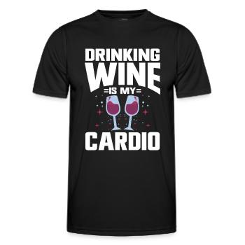 Wine Tasting Funny Wine Lover - Männer Funktions-T-Shirt - Schwarz - Vorne - AI Model Male 178 dark (178cm)